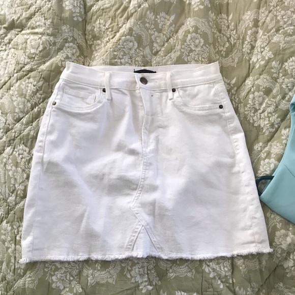 Aqua Skirts Bloomingdales White Mini Skirt Poshmark